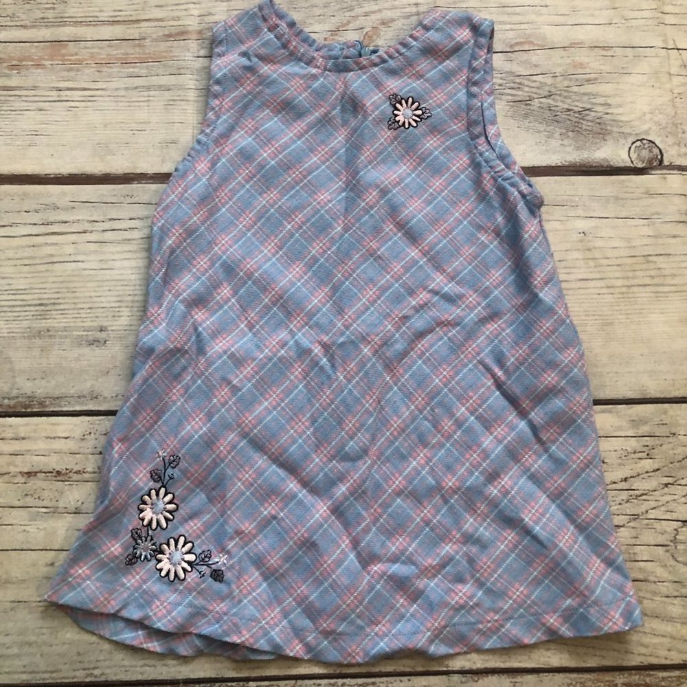 Toddler Girl Ragscals Floral Pastel Plaid Dress, Size 3 Years